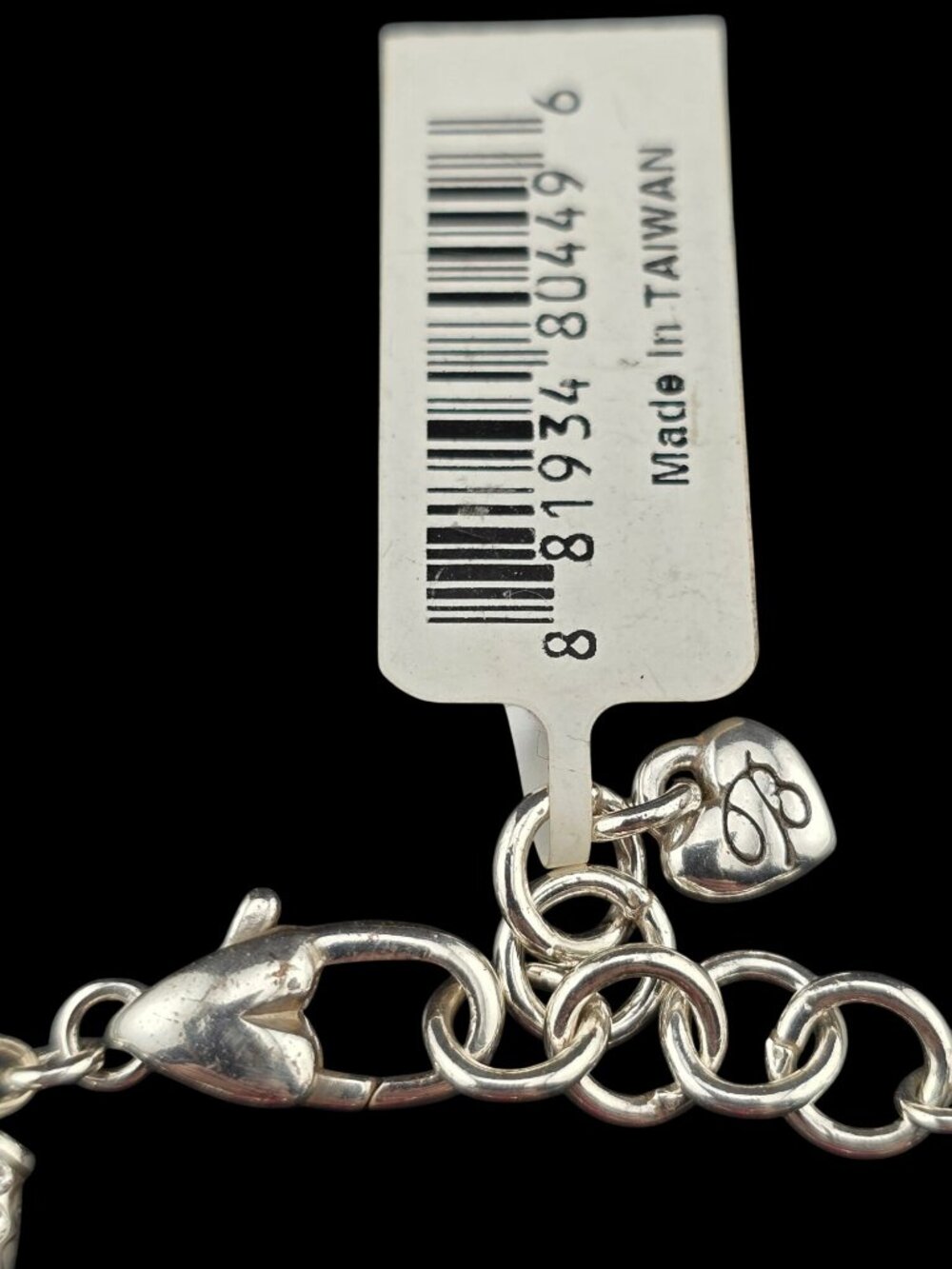 Brighton Cosmic Trail Silver-Tone Bracelet Swarovski Crystals Heart Adjustable - Picture 2 of 6